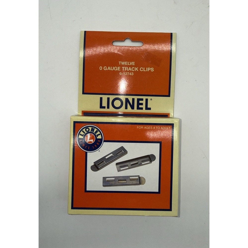 Lionel 0 Gauge 12 Track Clips Tin Plate 6-12743 Train Railroad NEW